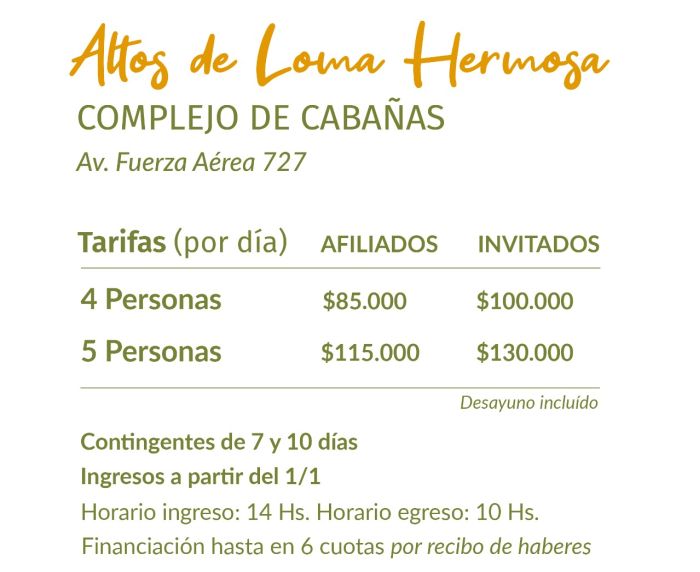 precios loma hermosa