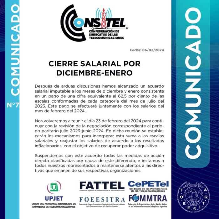 Comunicado CONSITEL