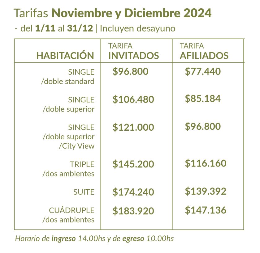 tarifas conquistador nov dic