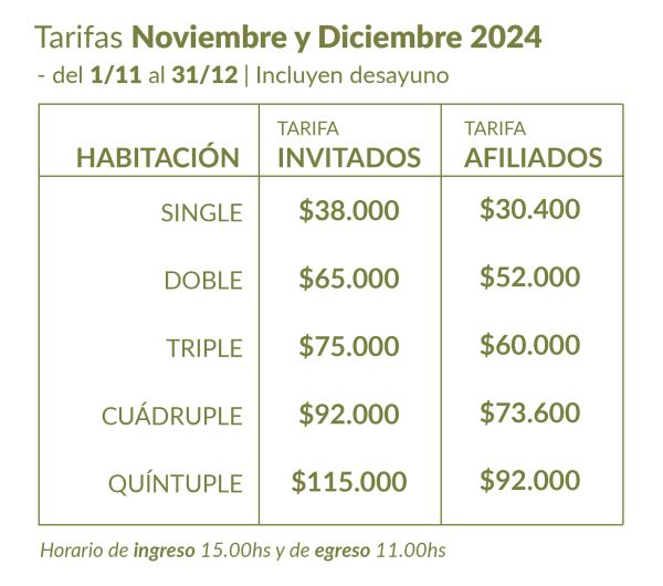 tarifas luey nov dic